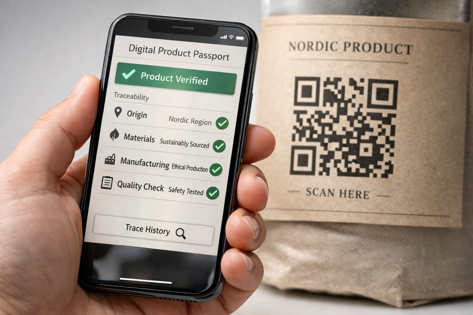 Digital Product Passport — phone scan
