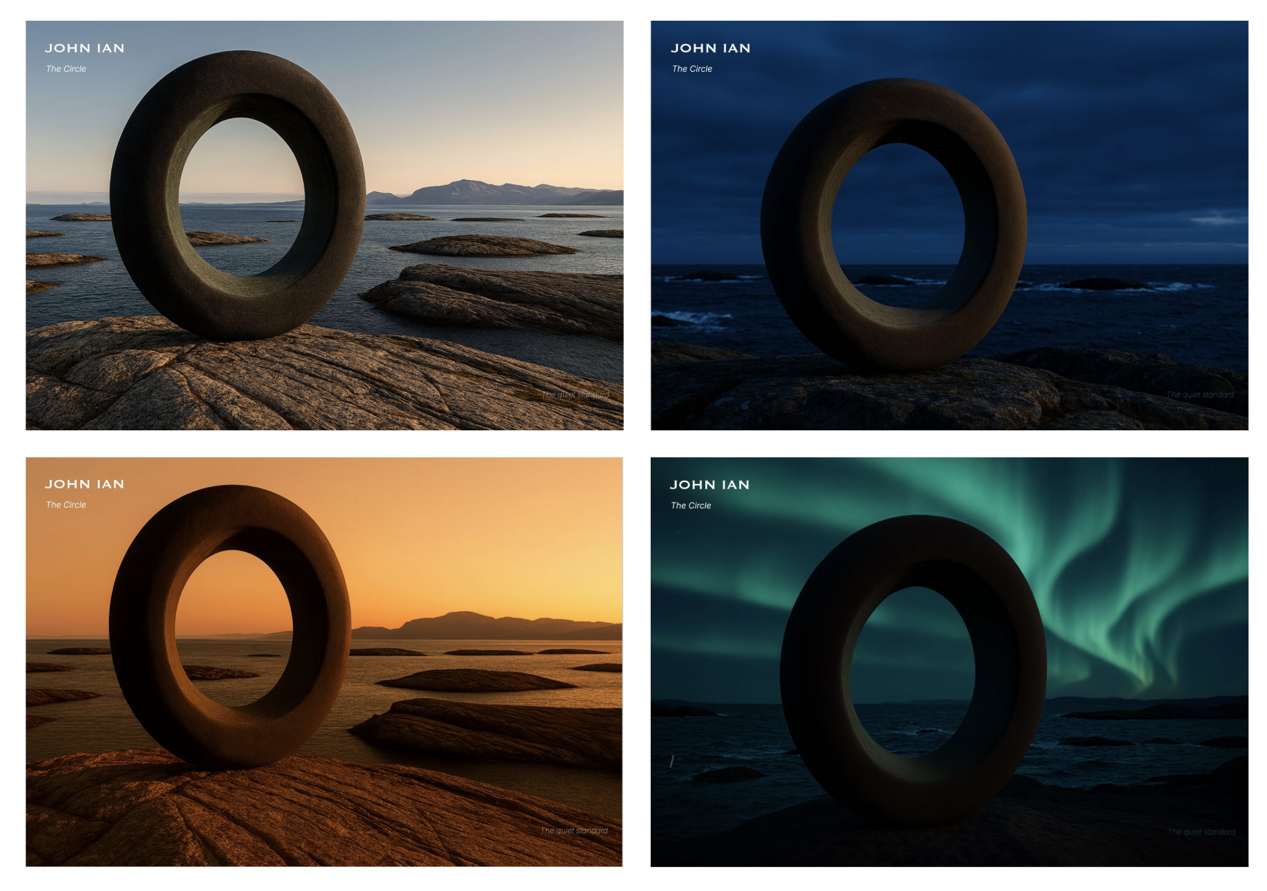 The Circle — four master variants
