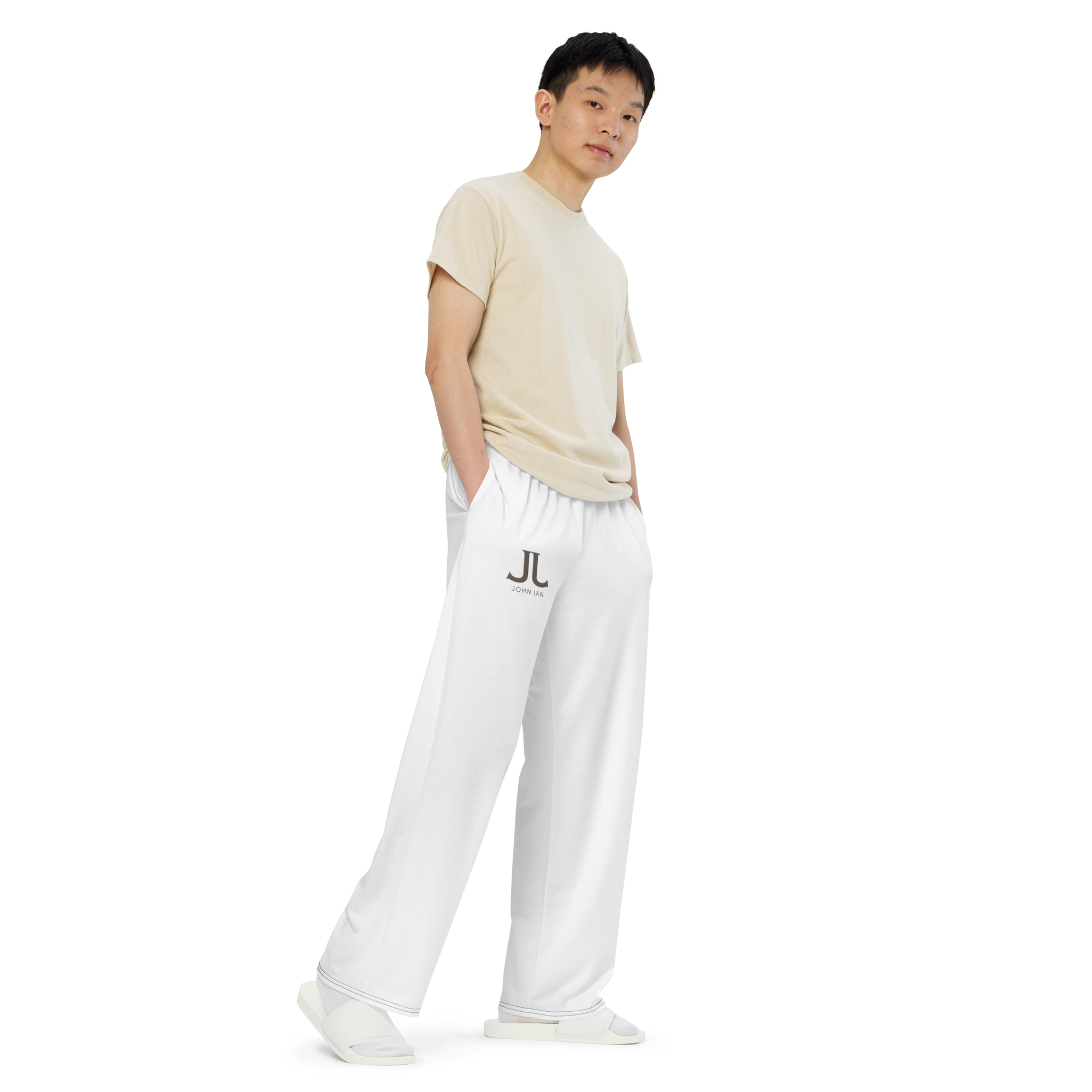 JOHN IAN Signature Wide-Leg Trousers - Image 5